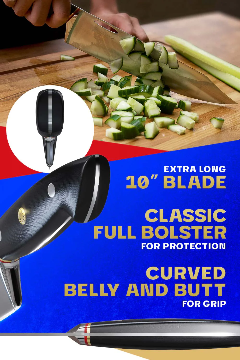 Chef Knife 10" | Centurion Series | Dalstrong © - Image 5