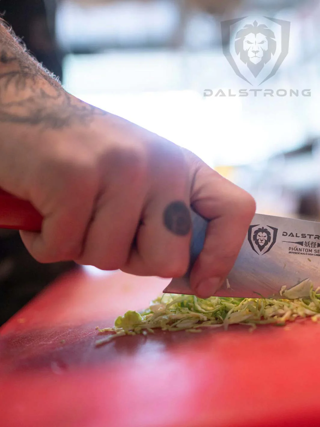 Chef's Knife 8" | Red G10 Handle | Phantom Series | Dalstrong © - Image 9