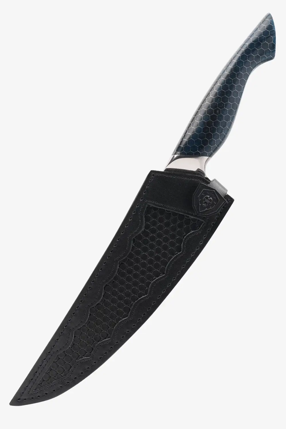 Chef's Knife 8" | Frost Fire Series |  Dark Ice Edition | NSF Certified | Dalstrong © - Image 4