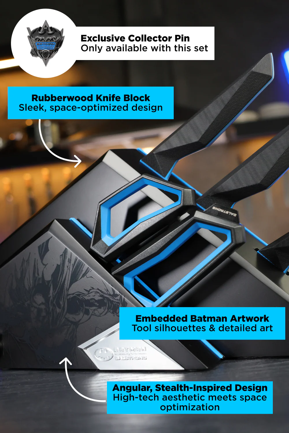 Knife Block Set 4-Piece | Batman™ Edition | Dalstrong © - Image 11