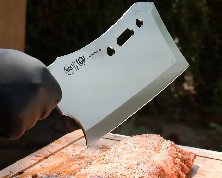 Meat Prep Bundle | 9" Obliterator Meat Cleaver with Stand + 8" Chef & Cleaver Hybrid Crixus Knife - Image 10