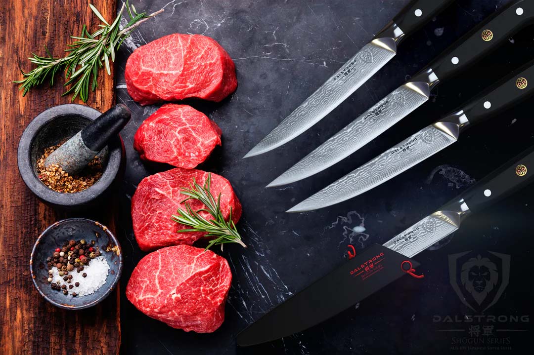 4 Piece Steak Knife Set | Shogun Series | ELITE | Dalstrong © - Image 8