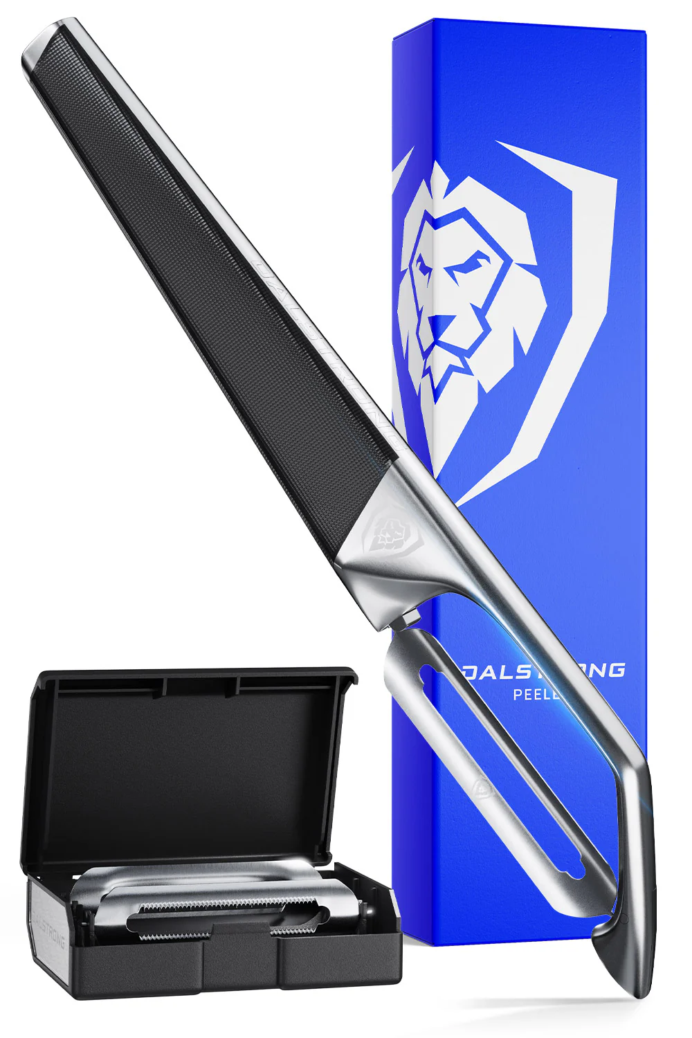 Swivel Straight Peeler | 3 Blades Case | Dalstrong ©