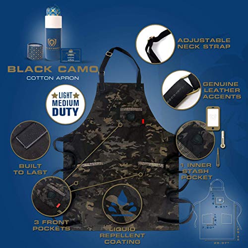 The Kitchen Rambo | Dark Camo Professional Chef's Kitchen Apron | Dalstrong © - Image 3