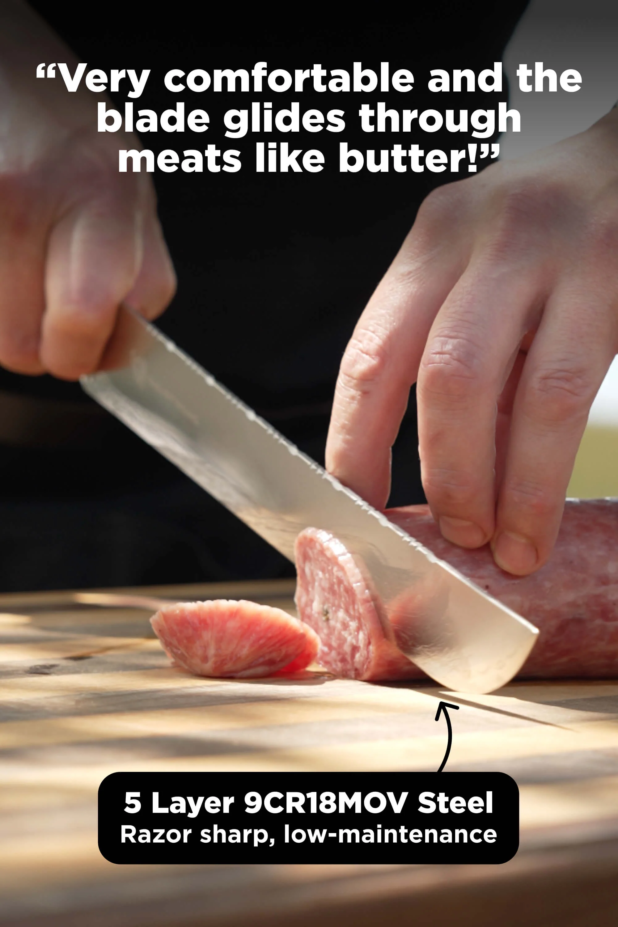 Valhalla Bundle | 12" Slicer Knife + 6" Boning Knife + 8" Crixus Knife - Image 5